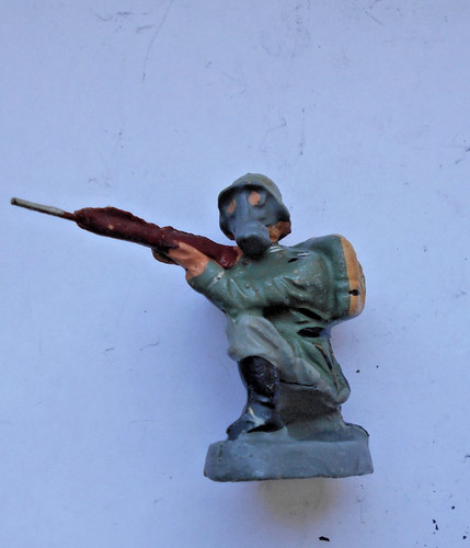 Soldat mit gasmaske - mit, gasmaske,