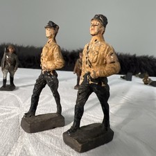 Antik 2 Massefiguren Militär