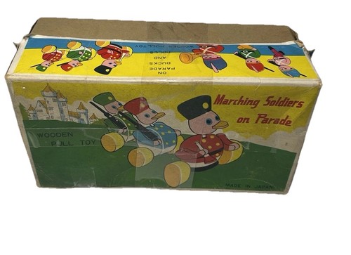 Vintage pull along wooden - along,